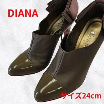 DIANA 다이애나 리본 부티 24cm 새상품급 박스 포함 슬림 레그 힐