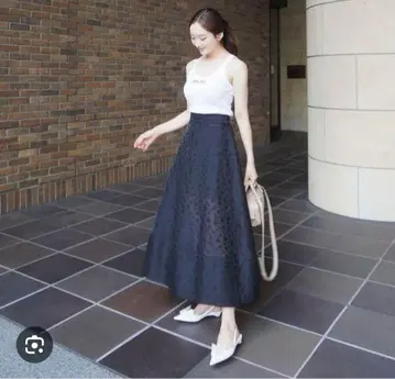 헤욘hyeon 시어 자카드 스커트kobana