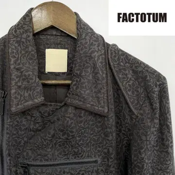 상태 FACTOTUM 팩토텀 자카드 라이더 올 패턴 재킷