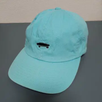 VANS 스카이블루 캡 스케이트보드 자수