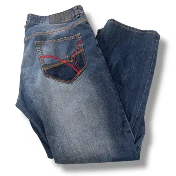 ROCAWEAR 로카웨어 데님 자수 구제 의류 00년대 와이드 스트레이트