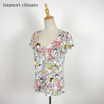 tsumori chisato 디자인 와셔 스트레치 블라우스