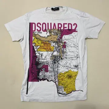 DSQUARED2 지도 프린트 티셔츠