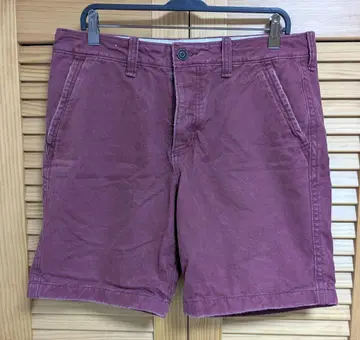 [ Abercrombie & Fitch ] 버건디 숏팬츠 W36