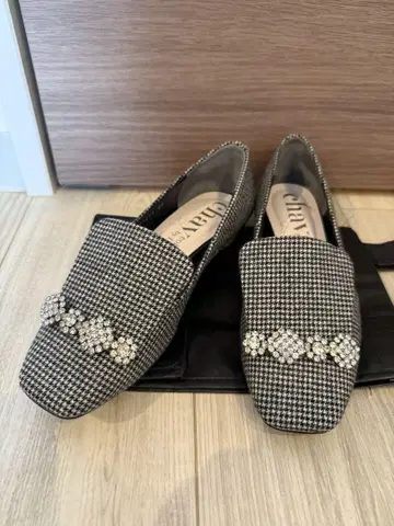 Diana 다이애나 chay collections 체크 무늬 슬립온
