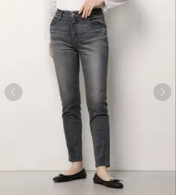 데님 팬츠 야누크 Ruth YANUK Ruth 그레이