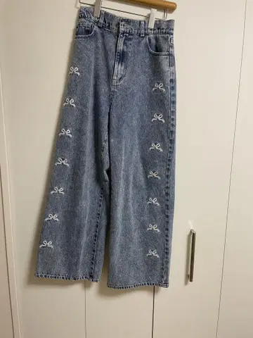 MAJESTIC LEGON 데님 팬츠 리본