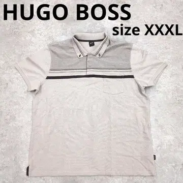 248 HUGO BOSS 베이지 스트라이프 피케 셔츠 XXXL