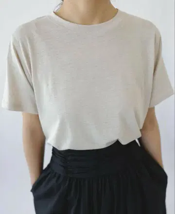 [새상품급!] Na.e Linen T 베이지
