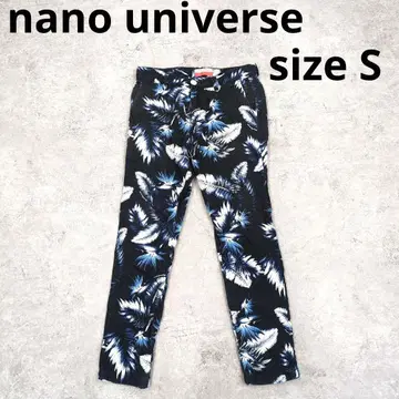 248 nano universe 잎사귀 패턴 프린트 팬츠 S