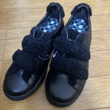 PATICK 블랙 퍼 스니커즈 38 미사용 새상품