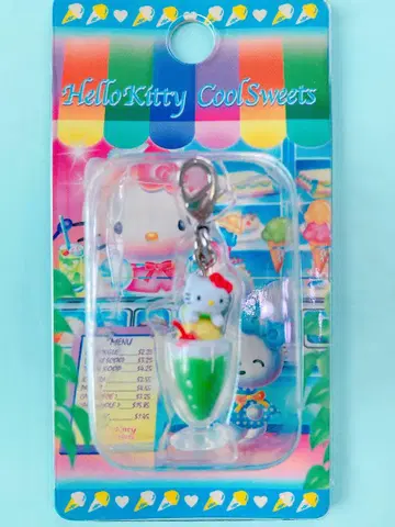 키티 고토치 크림 소다 cool sweets 지퍼 마스코트