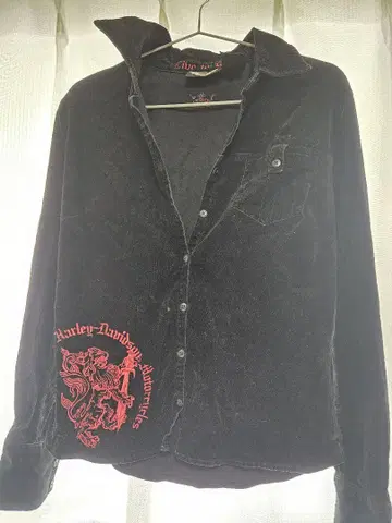Harley-Davidson 블랙 긴팔 셔츠