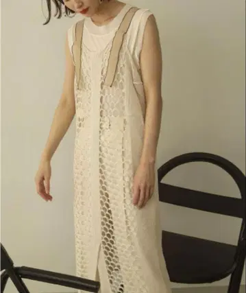 TODAYFUL 메쉬 니트 드레스