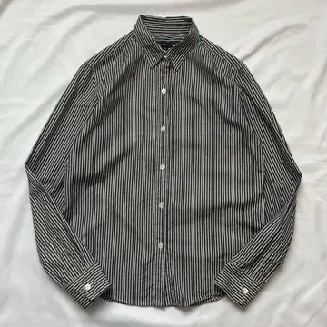 RALPH LAUREN 셔츠 11 그레이 스트라이프 여성용 일본제