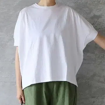 sabbatum 사바툼 프론트 커브 오버 사이즈 티셔츠 일본제