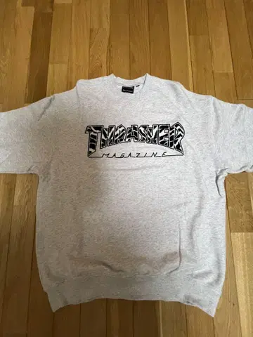 THRASHER 로고 맨투맨 그레이 L