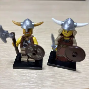 LEGO 바이킹 전사 미니 피규어 2개 세트