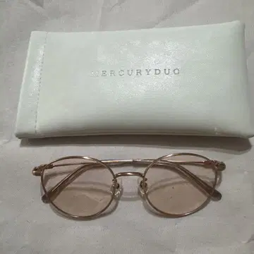 MERCURYDUO 핑크 프레임 오벌 안경