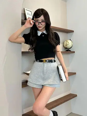 Darich | 실루엣 컷 스커트 라이크 숏팬츠
