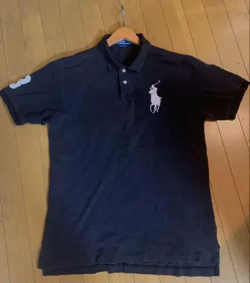Ralph Lauren 블랙 피케 셔츠 xxl 빅 포니