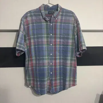 90년대 USA LANDS END 랜즈엔드 반팔 셔츠 분위기