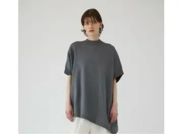 RIM.ARK Back button over knit 그레이
