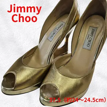 JimmyChoo 지미추 골드 오픈토 펌프스 37.5 박스 포함 새상품급