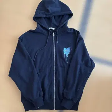 ONCILY HEART 로고 풀 집업 HOODIE