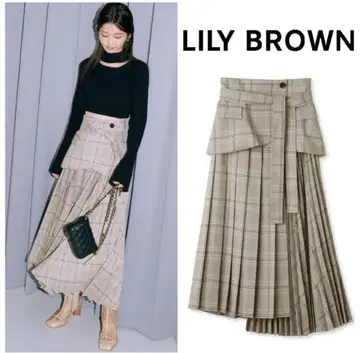 LILYBROWN 릴리 브라운 플리츠 코르셋 스커트 플리츠 스커트