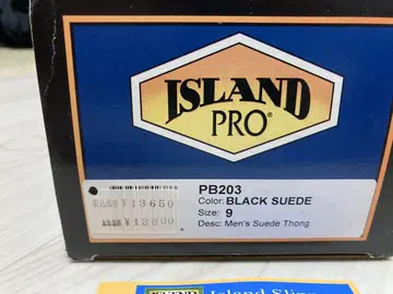 ISLAND PRO 샌들 Size:9 BLACK SUEDE