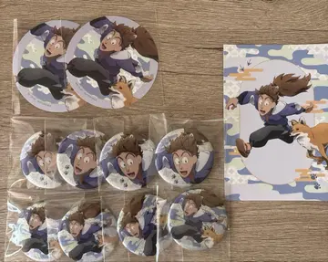 닌타마 란타로 토부 동물공원 하치야 사부로 캔뱃지 코스터 엽서