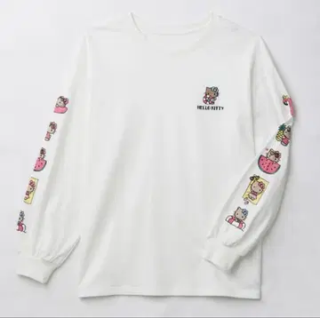 HelloKitty 헬로키티 햇볕에 탄 키티 산리오 롱T 긴팔 티셔츠