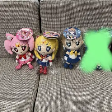 세일러문 미니 봉제 인형 쿠션 3개 세트