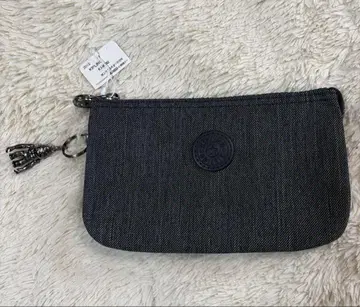 새상품 Kipling 키플링 데님풍 네이비 파우치 피규어 참