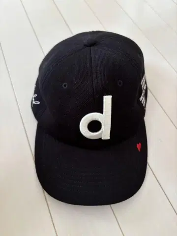 블랙 야구 모자 [ d ] 자수