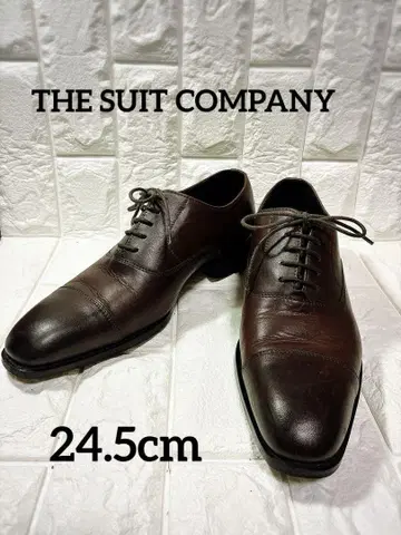 THE SUIT COMPANY 브라운 가죽 신발 24.5cm