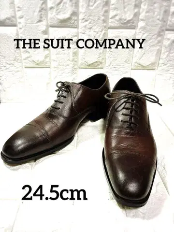 THE SUIT COMPANY 브라운 가죽 신발 24.5cm