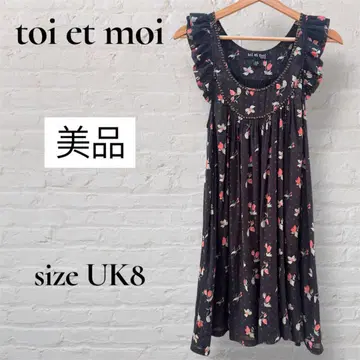 새상품급 toi et moi sydney 플라워 프린트 원피스 UK8