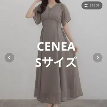 CENEA 2way V넥 시어 코르셋 원피스