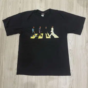 비틀즈 티셔츠 블랙 아비 로드