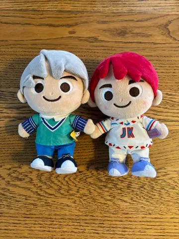 TinyTAN jimin JUNG KOOK 봉제 인형 2체 세트