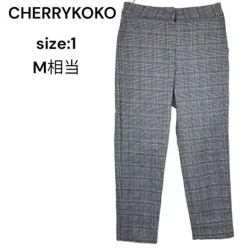 CHERRYKOKO 체리코코 팬츠 캐주얼 M 체크 기모 겨울