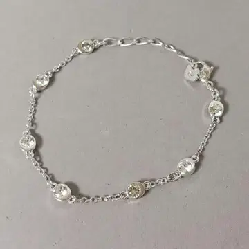 [새상품급] SWAROVSKI 스와로브스키 팔찌 실버 x 크리스탈