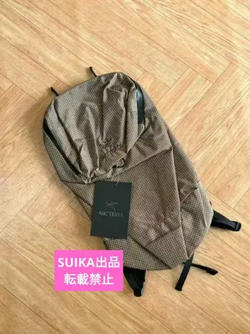 새상품 ARC'TERYX KONSEALS 백팩 브라운 체크 무늬