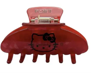 POTETE 포테테 HELLO KITTY 헬로 키티 헤어 클립 빨간색