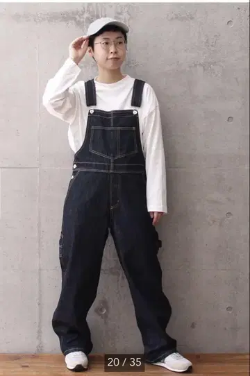 PARICI 데님 카츠라기 오버롤