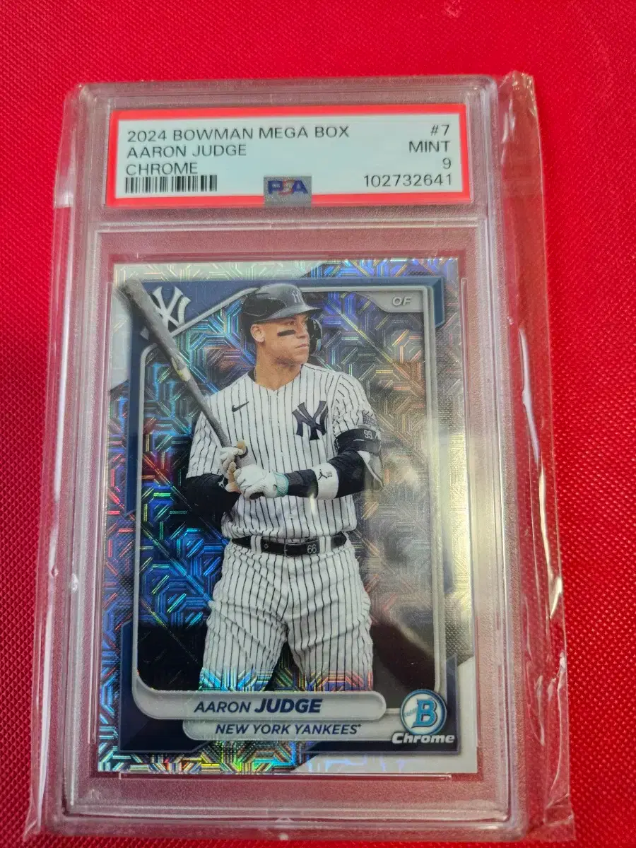 MLB)애런 저지 PSA 9등급 2024 Bowman 모조 리플렉터