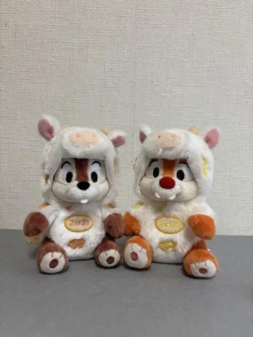 칩과 데일 띠 봉제 인형 키링
