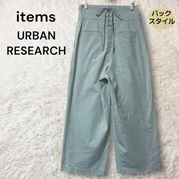 items URBAN RESEARCH 백 레이스업 와이드 팬츠 F